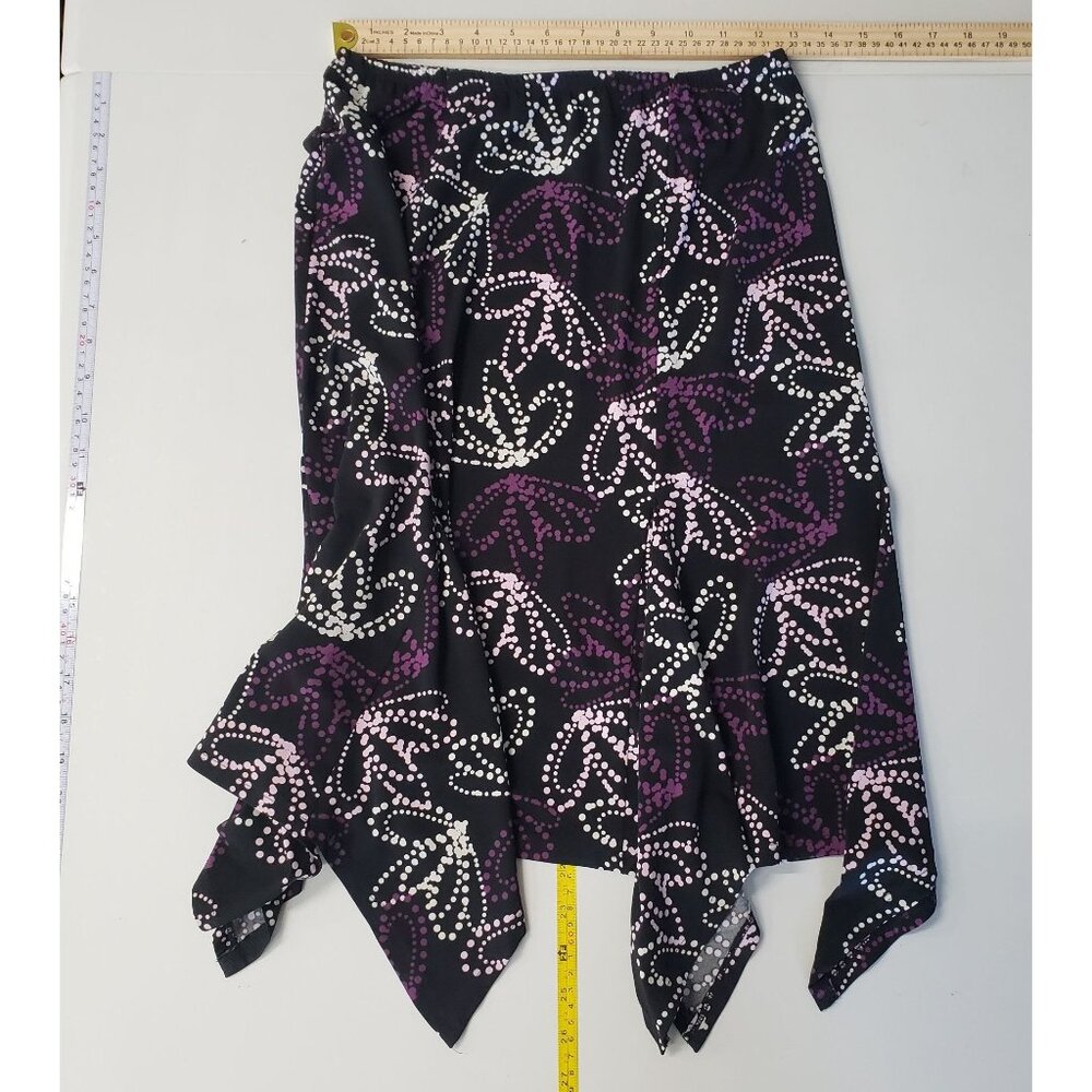 Dress‎ Barn Y2K Asymmetrical Hem Skirt Size 4 Dark Fairy Whimsigoth Boho Casual - Picture 4 of 7